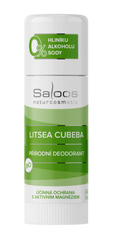 BIO tuhý deodorant Litsea Cubeba Saloos Obsah: 50 ml