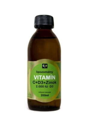 Zdravý svet Lipozomálny vitamín C + Zinok + D3 Obsah: 200 ml