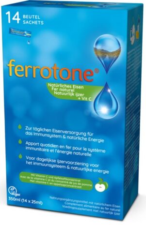 Ferrotone® Prírodný zdroj železa s jablkom Obsah: 1 balenie