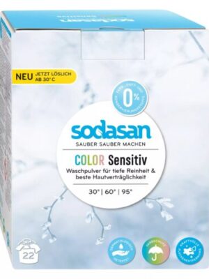 Color Sensitiv hypoalergénny prací prášok - Sodasan Obsah: 1010 g