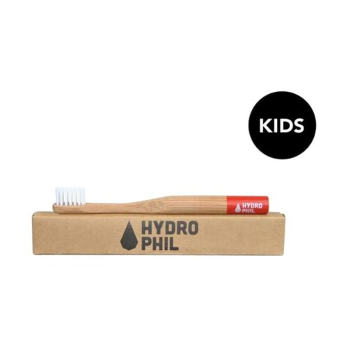 Bambusová zubná kefka detská červená - Hydrophil Objem: 1 ks