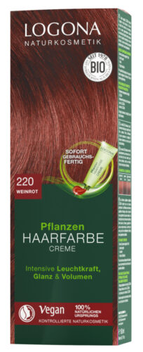 Logona Krémová farba na vlasy vínovočervená Objem: 150 ml